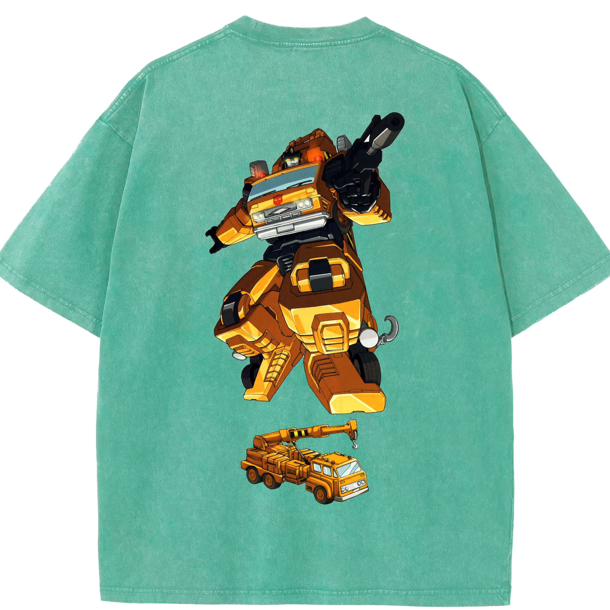 （画像用）  綿100% ヴィンテージ風 半袖Tシャツ（背面プリント）